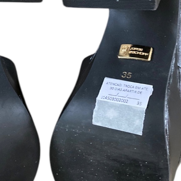 Jorge Bischoff Platform Sandals Black Heels - Picture 6 of 7